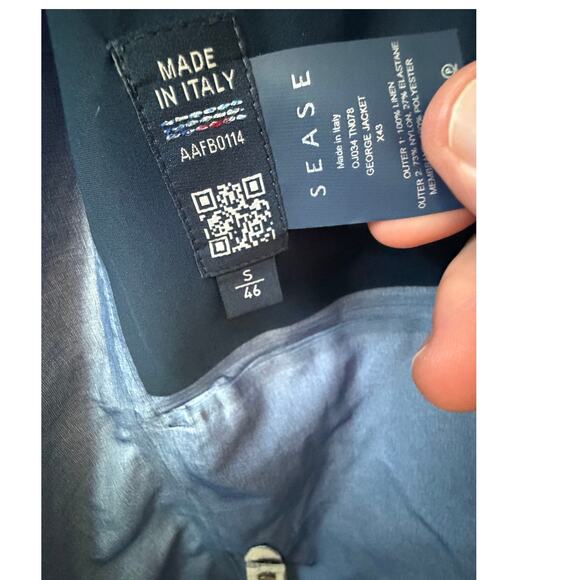 SEASE: Men's George Storm System Linen Blend Jacket - S - Picture 9 of 10